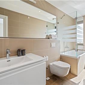 5 bedroom beachfront villa with heated pool near Omis, sleeps 9